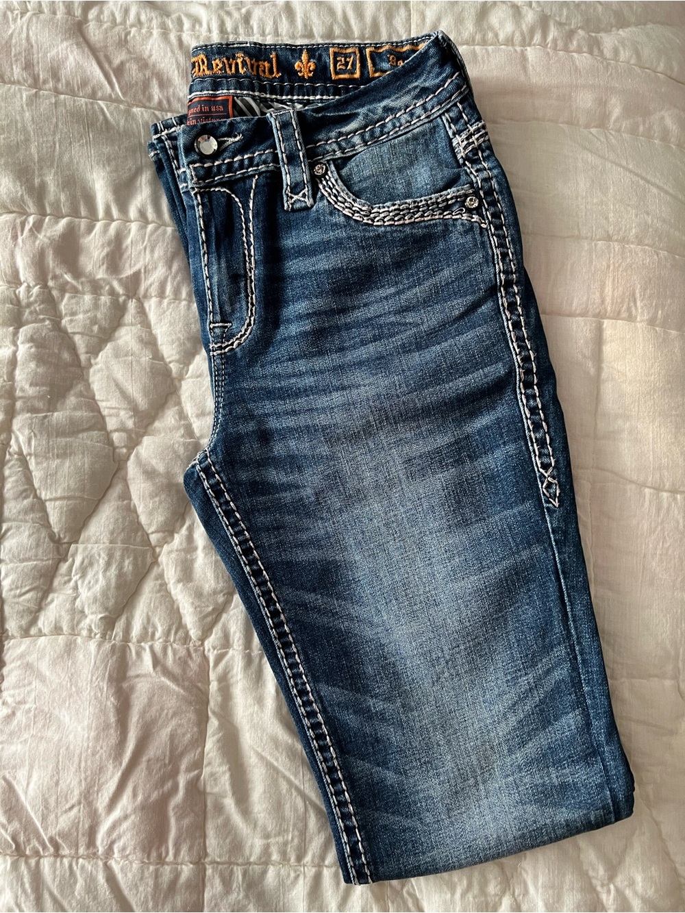 Miss Me Rock Revival Tania Dark Denim Jeans - Picture 4 of 5